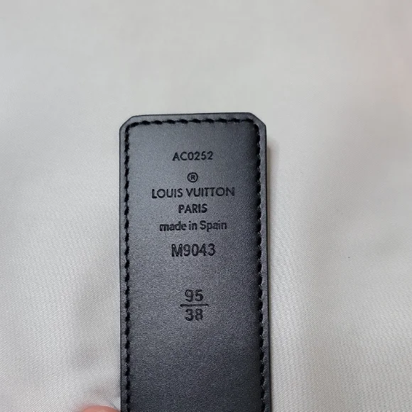 Louis Vuitton Black Monogram LV Initiales Belt with Silver Buckle - Picture 3 of 4